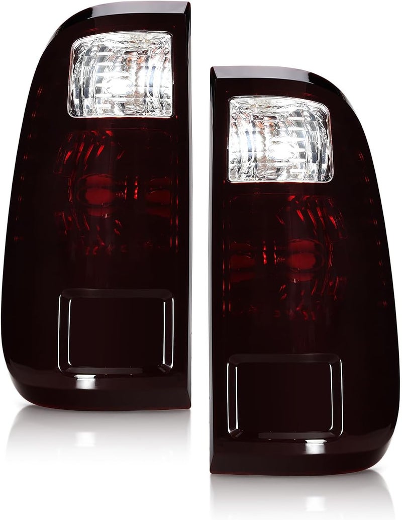 OKLPF Black Tail Light Compatible With 2008-2016 Ford F250 F350 F450 F550 Super Duty,Replace BC3Z13404A FO2801208,Replacement Smoked Rear Brake Taillight Assembly,Driver and Passenger Side - Image 1